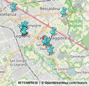 Mappa Via San Francesco, 20028 San Vittore Olona MI, Italia (1.8175)