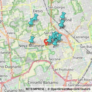 Mappa Via Bezzecca, 20835 Muggiò MB, Italia (1.51364)