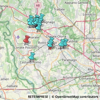 Mappa Via Vicinale del Lazzaretto, 21052 Busto Arsizio VA, Italia (7.66529)