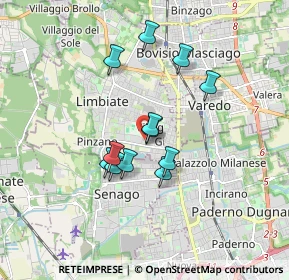 Mappa Leone tolstoj, 20812 Limbiate MB, Italia (1.37167)