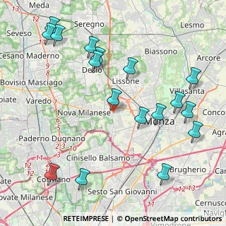 Mappa Via P. Maroncelli, 20053 Muggiò MB, Italia (4.96235)