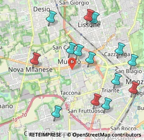 Mappa Via P. Maroncelli, 20053 Muggiò MB, Italia (2.26)