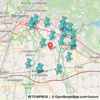 Mappa Via Lotto Lorenzo, 24050 Mornico Al Serio BG, Italia (7.6365)