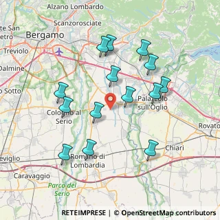 Mappa Via Lotto Lorenzo, 24050 Mornico Al Serio BG, Italia (7.37643)
