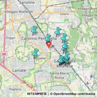 Mappa Via Edison, 21042 Caronno Pertusella VA, Italia (1.58857)