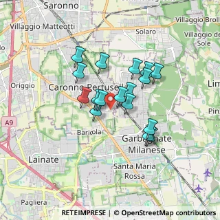 Mappa Via Edison, 21042 Caronno Pertusella VA, Italia (1.30059)