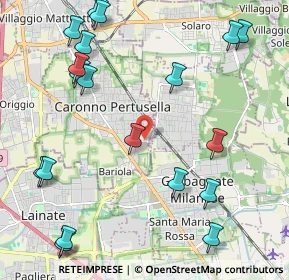 Mappa Via Edison, 21042 Caronno Pertusella VA, Italia (2.69947)