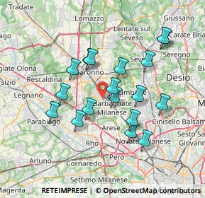 Mappa Via Edison, 21042 Caronno Pertusella VA, Italia (6.48778)