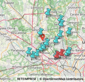 Mappa Via Edison, 21042 Caronno Pertusella VA, Italia (7.10778)