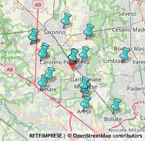 Mappa Via Edison, 21042 Caronno Pertusella VA, Italia (3.57)