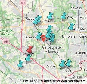 Mappa Via Edison, 21042 Caronno Pertusella VA, Italia (3.51588)