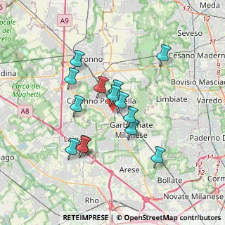 Mappa Via Edison, 21042 Caronno Pertusella VA, Italia (3.01857)