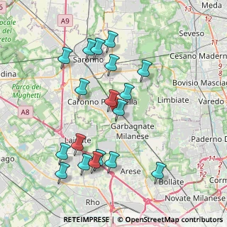 Mappa Via Edison, 21042 Caronno Pertusella VA, Italia (3.96778)