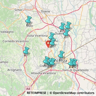 Mappa , 36030 Costabissara VI, Italia (7.26692)