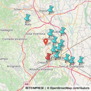 Mappa , 36030 Costabissara VI, Italia (7.69308)