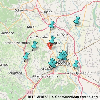 Mappa , 36030 Costabissara VI, Italia (6.88364)