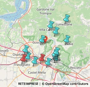 Mappa Via Degli Alpini, 25060 Cellatica BS, Italia (7.02933)