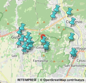 Mappa Via Degli Alpini, 25060 Cellatica BS, Italia (2.015)