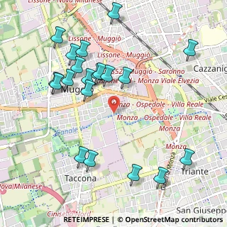 Mappa Via Giovanni Falcone, 20835 Muggiò MB, Italia (1.126)