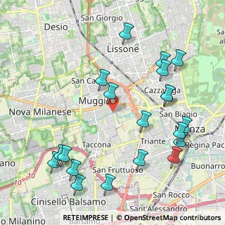 Mappa Via Giovanni Falcone, 20835 Muggiò MB, Italia (2.4635)