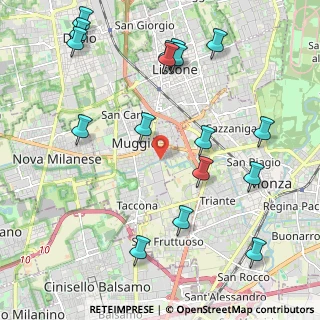 Mappa Via Giovanni Falcone, 20835 Muggiò MB, Italia (2.52118)