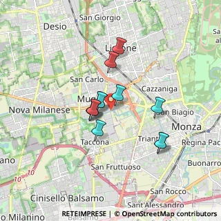 Mappa Via Giovanni Falcone, 20835 Muggiò MB, Italia (1.29)
