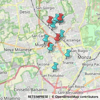 Mappa Via Giovanni Falcone, 20835 Muggiò MB, Italia (1.55455)