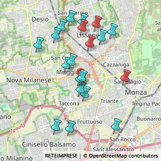 Mappa Via Giovanni Falcone, 20835 Muggiò MB, Italia (2.0695)