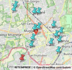 Mappa Via Giovanni Falcone, 20835 Muggiò MB, Italia (2.136)