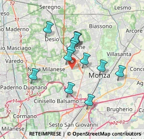 Mappa Via Giovanni Falcone, 20835 Muggiò MB, Italia (2.94583)