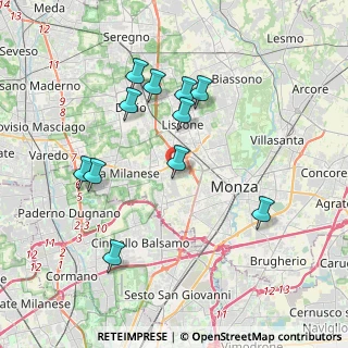 Mappa Via Giovanni Falcone, 20835 Muggiò MB, Italia (3.66909)