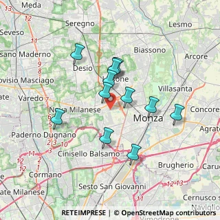 Mappa Via Giovanni Falcone, 20835 Muggiò MB, Italia (2.94583)