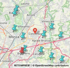 Mappa , 20863 Concorezzo MB, Italia (5.13833)