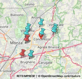 Mappa , 20863 Concorezzo MB, Italia (3.06818)