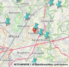 Mappa , 20863 Concorezzo MB, Italia (5.44091)