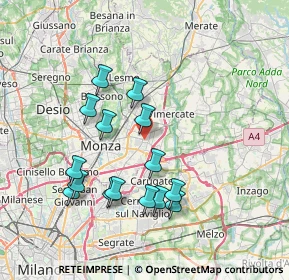 Mappa , 20863 Concorezzo MB, Italia (7.16333)