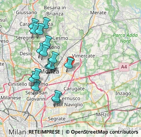 Mappa , 20863 Concorezzo MB, Italia (7.62647)