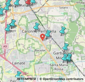 Mappa Via John Fitzgerald Kennedy, 21042 Caronno Pertusella VA, Italia (3.2745)