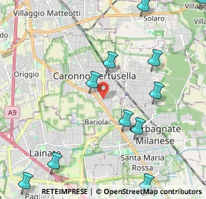 Mappa Via John Fitzgerald Kennedy, 21042 Caronno Pertusella VA, Italia (2.66)