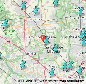 Mappa Via John Fitzgerald Kennedy, 21042 Caronno Pertusella VA, Italia (6.844)