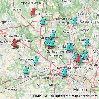 Mappa Via John Fitzgerald Kennedy, 21042 Caronno Pertusella VA, Italia (8.7245)
