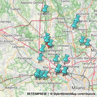 Mappa Via John Fitzgerald Kennedy, 21042 Caronno Pertusella VA, Italia (8.762)