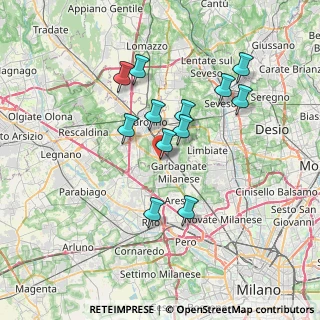Mappa Via John Fitzgerald Kennedy, 21042 Caronno Pertusella VA, Italia (6.27917)