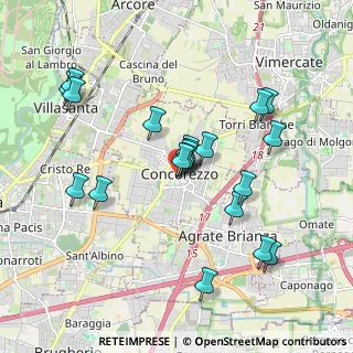 Mappa Via de Giorgi, 20863 Concorezzo MB, Italia (1.8155)
