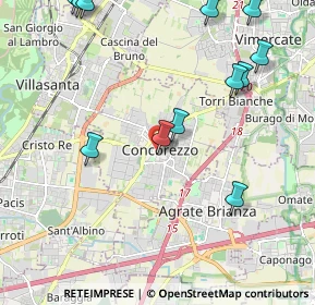 Mappa Via Alessandro Manzoni, 20863 Concorezzo MB, Italia (2.57667)