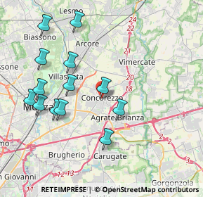 Mappa Via Alessandro Manzoni, 20863 Concorezzo MB, Italia (4.07077)