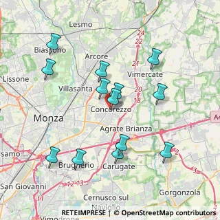Mappa Via de Giorgi, 20863 Concorezzo MB, Italia (3.81615)