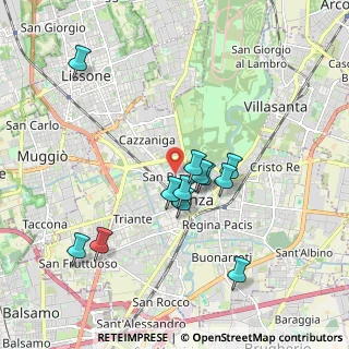 Mappa Via Tommaso Grossi, 20900 Monza MB, Italia (1.68417)