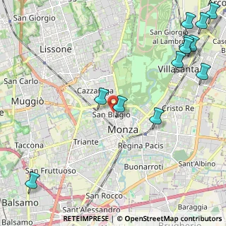 Mappa Via Tommaso Grossi, 20900 Monza MB, Italia (3.0525)