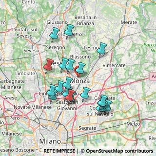 Mappa Via Tommaso Grossi, 20900 Monza MB, Italia (6.7825)